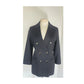 Vintage 90s Black Blazer Antonio Baldan Double Breasted