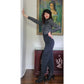 Vintage 90s High Waisted Black Pants Sylvia Heisel / S