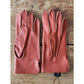 Vintage MEROLA Gloves Orange Leather Ladies 7 Made in Italy