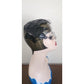 Vintage 50s Bes-Ben Hat Eggshell Style Black Leather Petals
