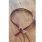 Vintage 1990s Brighton Belt Red Leather Silver Heart Charms Love Gratitude Passion