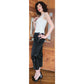Vintage 60s Black Velvet Pants Ankle Length w/Pockets XS