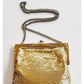 Vintage 1940s Gold Mesh Ha Bag Whiting & Davis Art Deco Frame Purse