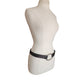 Vintage 2000s Prada Belt Brown Leather Minimalist Silver Buckle O Ring Clasp 36"