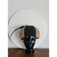 Vintage 60s Mod Bubble Hat Mr John Brown Black Wool felt w/Feather Helmet Style