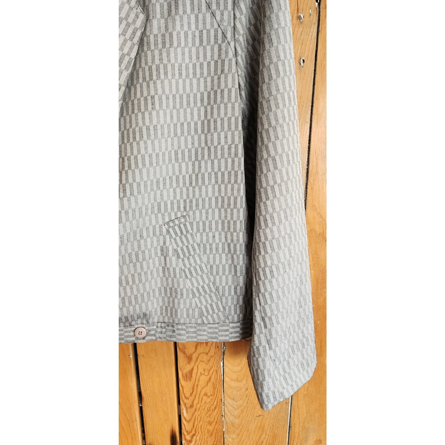 Vintage 80s Mens Gray Blazer by Gabrielle NWT (Deadstock)