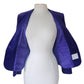 Vintage 80s Purple Velvet Blazer Fitted Jacket Daniel Niveau