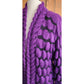 Vintage 80s Purple Sweater Cardigan Bubble Knit Oversized by Career Franklin