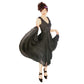 Vintage 2000s Etro Sun Dress Black Cotton w/ Asymmetrical Skirt Medium