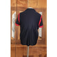 Vintage 90s Prada Linea Rossa Navy Blue Red Shoulder Piping Performance Polo Shirt