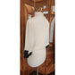 Vintage 90s Gianfranco Ferre Cream Silk Wrap Blouse Black Cuffs Asymmetrical Top