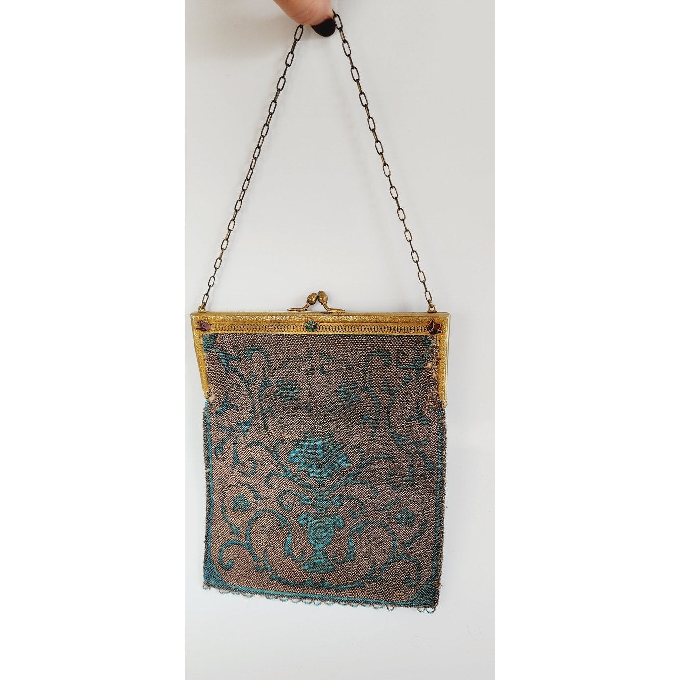 Edwardian Evening Bag Art Nouveau Microbeading