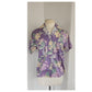 Vintage 80s Laura Ashley Blouse Purple Floral Print Shirt