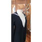 Vintage 90s Sonia Rykiel Tunic or Mini Dress Navy Blue Knit Sailor Collar Long Sleeved 42