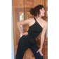 Vintage 1970s Genny by Gianni Versace Jumpsuit Asymmetric Black Rayon One Shoulder Snakeskin Trim Small
