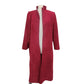 Vintage 70s Pauline Trigère Ultrasuede Coat Burgundy Red Maxi Trench