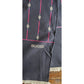 Vintage 70s Gucci Silk Scarf Navy Blue Horsebit Print Rectangular Fringed