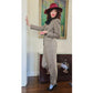 Vintage 90s Pant Suit Houndstooth Wool Jones New York / S