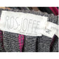 Vintage 80s Ros Joffe Sweater Mens Purple Black Wool 3D Novelty Knit / M