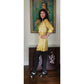 Vintage 60s Gold Mini Dress w/Belt Doreen Lok / S