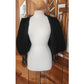 Vintage 90s Sandy Starkman Bohemian Crochet  Embellished Fringe Jacket Art to Wear
