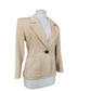 Vintage 80s YVES SAINT LAURENT Beige Blazer Single Button Jacket