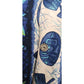 Vintage 1960s Ui-Maikai Men's Blue Hawaiian Tiki Shirt Cotton Short Sleeve
