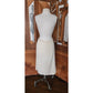 Vintage 80s St. John for Marshall Fields Cream & Black Knit Suit Skirt Jacket