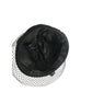Vintage 30s Art Deco Style Hat Black w/Cream Lucite Modernist Design