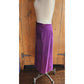 Vintage 70s Purple Skirt Ultrasuede Midi Skirt