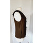 Vintage Y2K Oscar de la Renta Blouse Chiffon Silk Brown Top Ruffles NWT