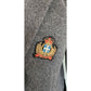 Vintage 80s Gray Blazer w/Heraldic Crest by Hugo Buscati / M