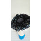 Vintage 60s Black Feather Hat Oversized Phyllis Diller Style