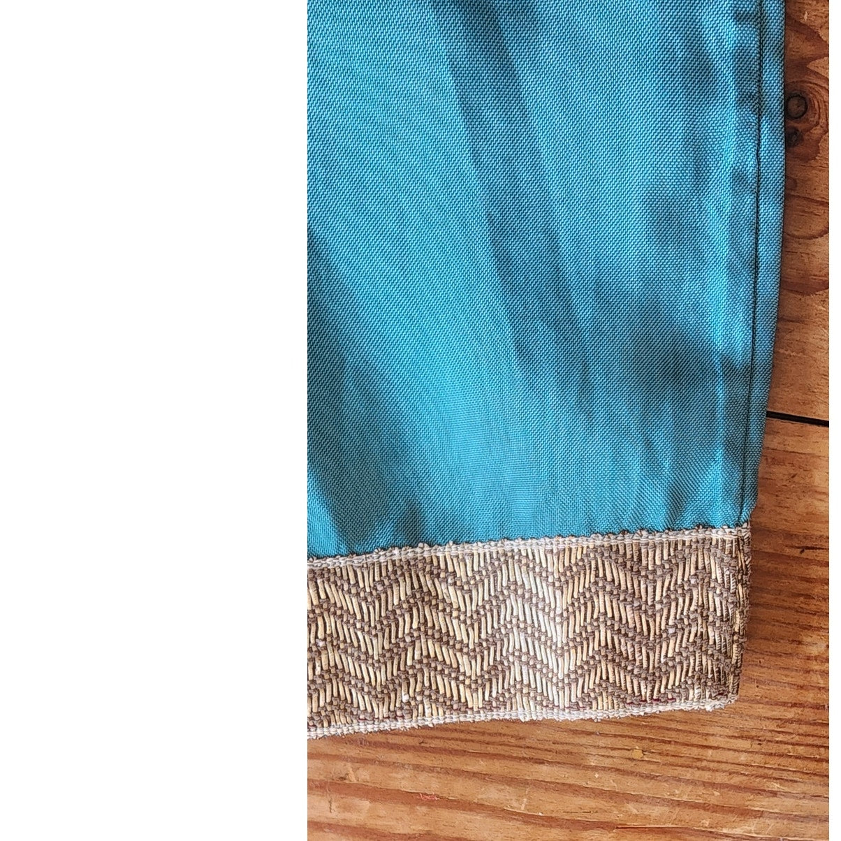 Vintage 30s Pants Top Set Play Suit Playwear Blue Silk, Silver Embroidery