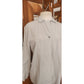 Vintage 1990s Prada Shirt Gray Button Down Long Sleeve Blouse Zipper Pockets L
