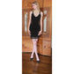 Vintage Y2K Bebe Black Bandage Dress Side Lattice Cutout Clubwear