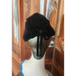 Vintage 1930s Hat Black Velvet Art Deco Modernist Avant Garde Austelle