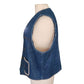 Vintage 70s Mens Vest Denim Faux Shearling Sedgefield Urban Cowboy