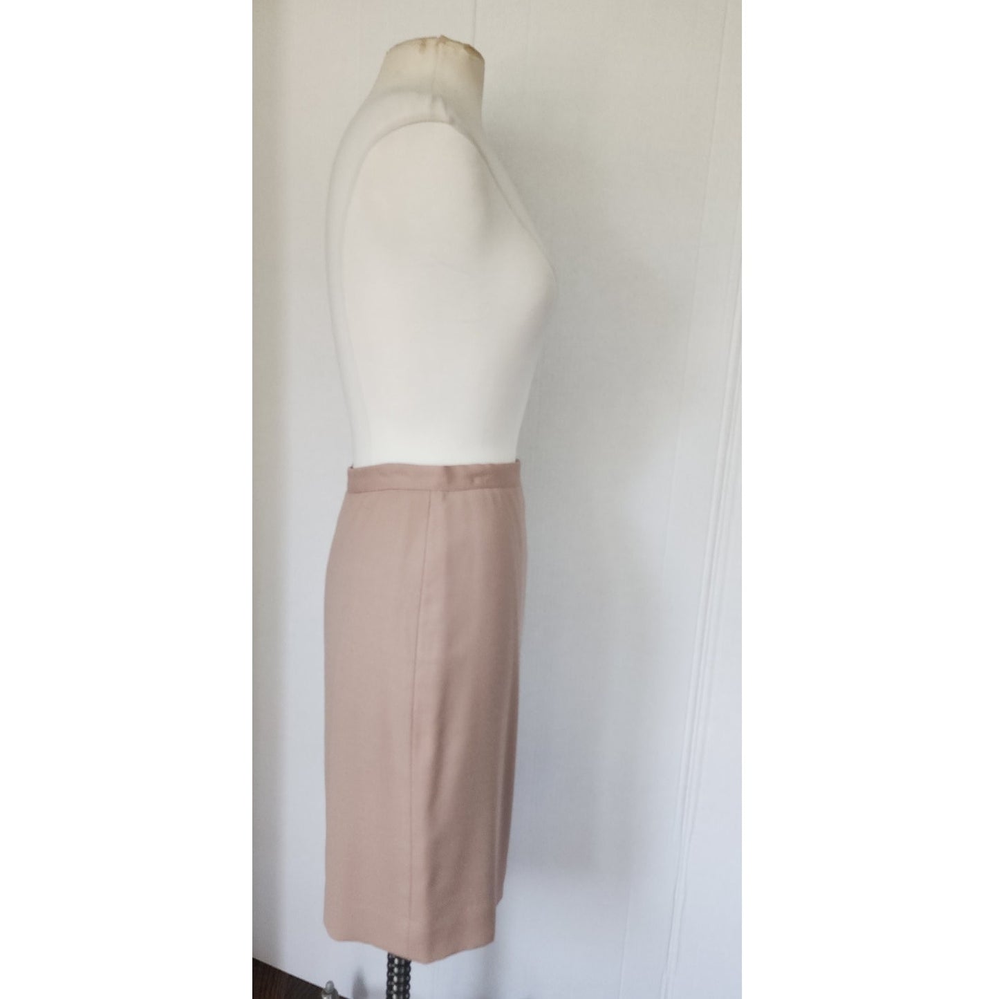 Vintage 90s Sonia Rykiel Skirt Suit Beige Wool / M
