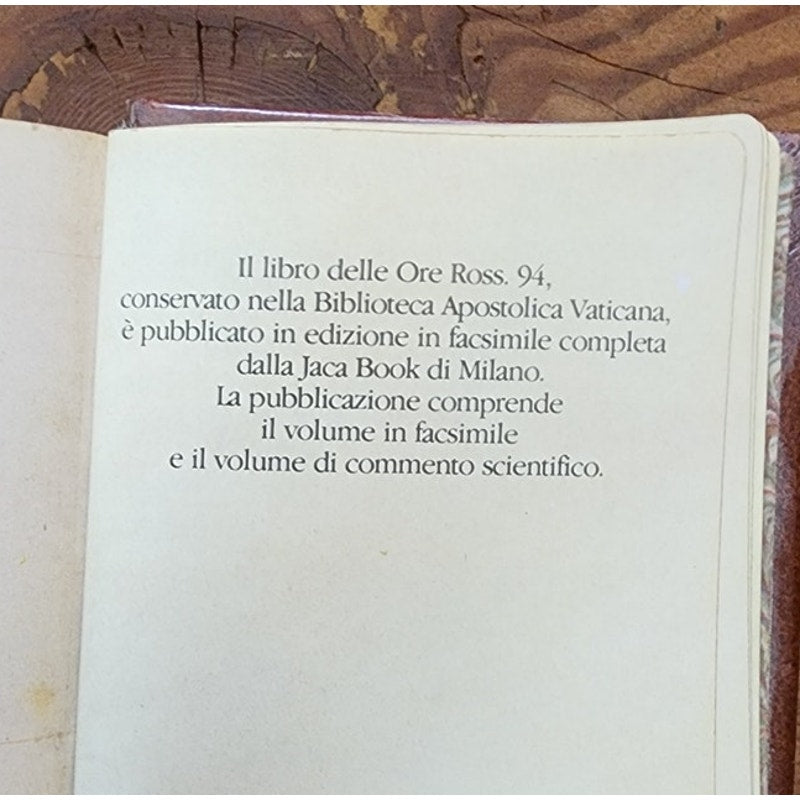 RARE Manuscript Fascimiles Il Libro delle Ore Ross. 94 Vatican Book of Hours Bruges Flemish Art 1983 Jaca Book Belser Verlag Mint w/Box