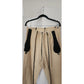 Antique Bulgarian Folk Costume Ethnic Mens Pants Embroidered Cream Wool + Red Scarf