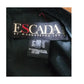 Vintage 1980s ESCADA Blazer Black Gray Plaid Tailored Jacket Double Breasted Velvet Collar