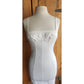 Vintage 2000s Dolce Gabbana Dress White Bustier Stretchy Cotton XS NWT