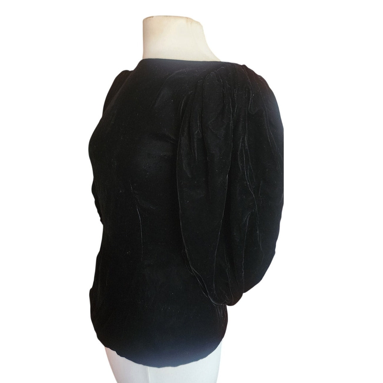 Vintage 1980s Oscar de la Renta Black Velvet Top Fuschia Pink Satin Maxi Skirt Set Miss O