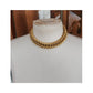 Vintage 80s Anne Klein Chunky Cuban Chain Link Choker Necklace Gold Tone