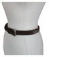 Vintage 90s Ferragamo Belt Brown Suede + Silver Gancini Concho Panels Size 32