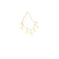 Vintage Gold Necklace Geometric Triangle Pendants Klimt Art Deco Style