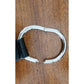 Vintage 2000s Prada Belt Brown Leather Minimalist Silver Buckle O Ring Clasp 36"