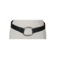 Vintage 2000s Prada Belt Brown Leather Minimalist Silver Buckle O Ring Clasp 36"
