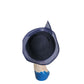 Vintage Navy Blue Hat in Wool & Mesh Oversized Asymmetrical Mr John Classic